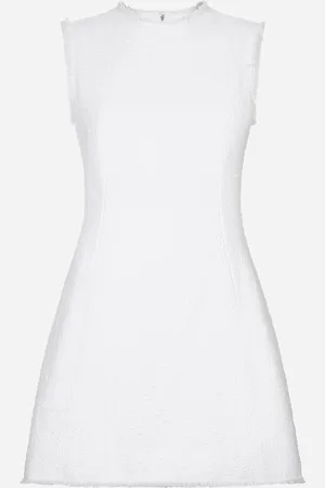 Dolce & Gabbana Robe Courte En Tweed Rachel De Coton - Femme Robes 40