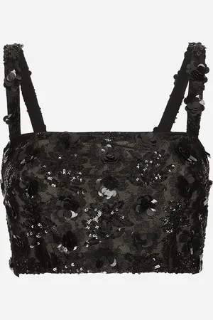 Dolce & Gabbana Top Brassière Avec Broderie De Paillettes - Femme Tops Et Chemisiers 36