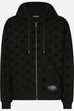 Dolce & Gabbana Sweat-shirt À Capuche, Fermeture Zippée Et Imprimé Dg All-over - Homme Sweatshirts 46