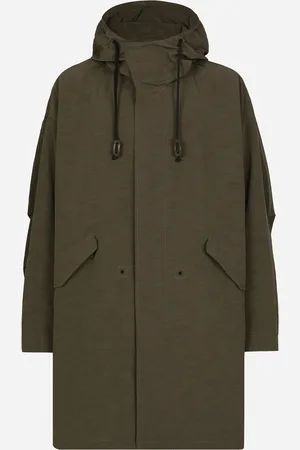 Dolce & Gabbana Parka À Capuche En Toile Technique Non Doublée - Homme Manteaux Et Blousons 46