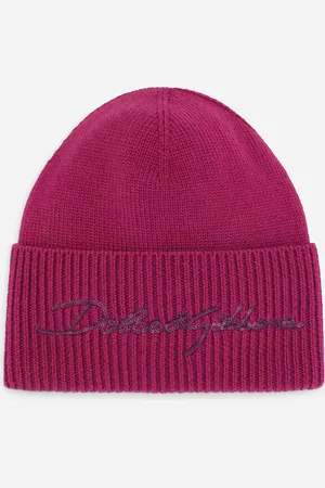 Dolce & Gabbana Bonnet En Maille Avec Logo - Femme Accessoires S