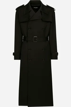 Dolce & Gabbana Trench Croisé En Laine - Homme Manteaux Et Blousons 46