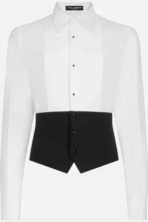 Dolce & Gabbana Chemise De Smoking Avec Bas Façon Gilet - Homme Chemises 40