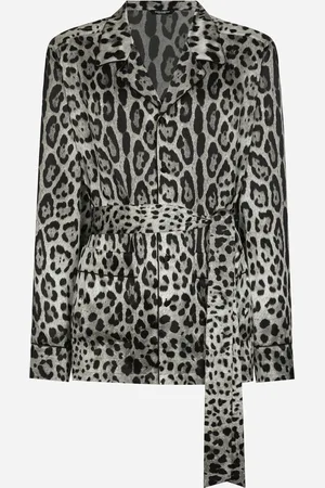 Dolce & Gabbana Robe De Chambre En Satin À Léopard - Homme Sous-vêtements Et Loungewear 44