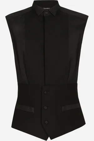 Dolce & Gabbana Chemise De Smoking Sans Manches En Coton - Homme Chemises 41