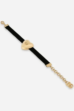 Dolce & Gabbana Bracelet En Velours Avec Cœur À Logo Dg - Femme Bijoux Fantaisie M�tal Onesize