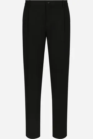 Dolce & Gabbana Pantalon De Smoking Classique En Gabardine - Homme Pantalons Et Shorts Laine 48