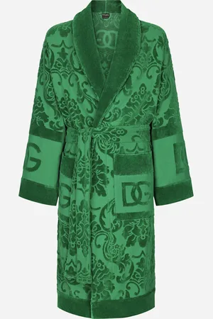 Dolce & Gabbana Peignoir De Bain En Éponge De Coton Jacquard - Peignoirs De Bain Unis S