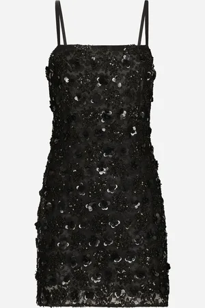 Dolce & Gabbana Robe Courte Avec Broderie De Paillettes - Femme Robes 38