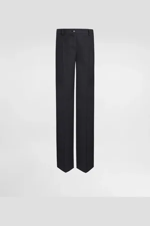 Dolce & Gabbana Pantalon Flare En Toile De Laine - Femme Pantalons Et Shorts 38