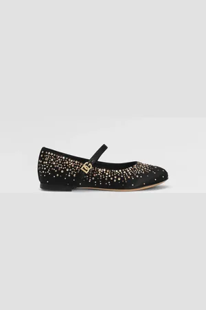 Dolce & Gabbana Ballerines En Satin Avec Strass - Femme Chaussures (24-38) 29