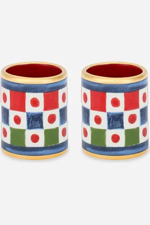 Dolce & Gabbana Lot De 2 Grands Ronds De Serviette En Porcelaine - Ronds De Serviette Onesize