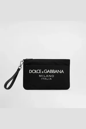 Dolce & Gabbana Pochette En Nylon Avec Logo Gommé - Homme Attachés-cases Et Pochettes Nylon Onesize