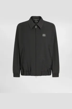 Dolce & Gabbana Blouson En Toile De Laine Avec Plaquette - Homme Manteaux Et Blousons 48