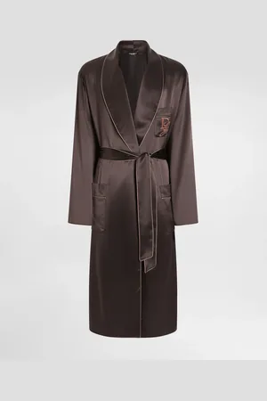 Dolce & Gabbana Robe De Chambre En Soie À Broderie - Homme Sous-vêtements Et Loungewear Soie 48