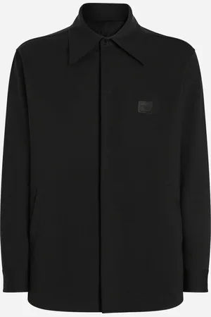 Dolce & Gabbana Chemise En Tissu Technique Avec Plaquette - Homme Manteaux Et Blousons 48
