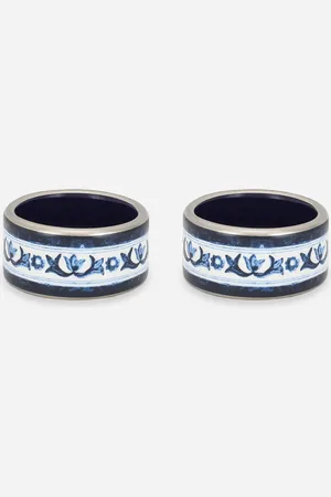 Dolce & Gabbana Lot De 2 Petits Ronds De Serviette En Porcelaine - Ronds De Serviette Onesize