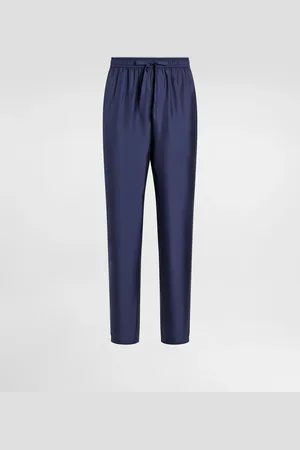 Dolce & Gabbana Pantalon De Jogging En Soie À Écusson Broderie Dg - Homme Pantalons Et Shorts Soie 44
