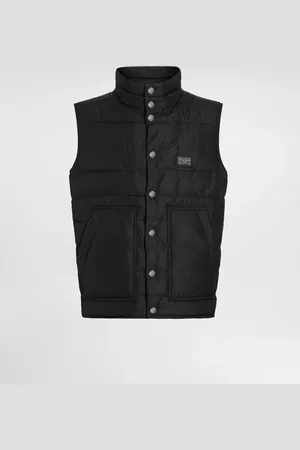 Dolce & Gabbana Gilet En Nylon Avec Plaquette À Logo - Homme Manteaux Et Blousons Nylon 44