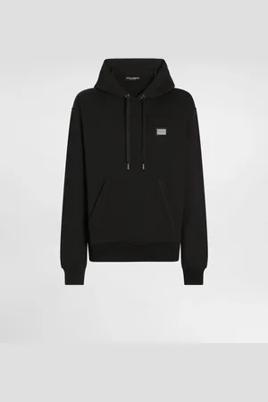 Dolce & Gabbana Sweat-shirt En Jersey Avec Capuche Et Plaquette À Logo - Homme Sweatshirts Coton 48