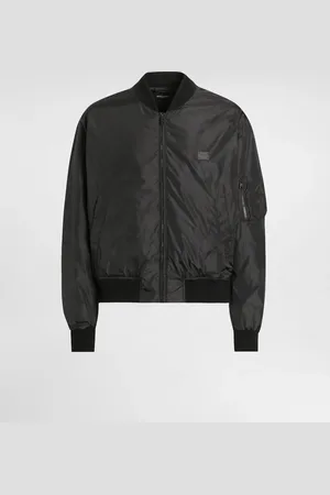 Dolce & Gabbana Bomber Matelassé En Tissu Technique Avec Plaquette - Homme Manteaux Et Blousons 46