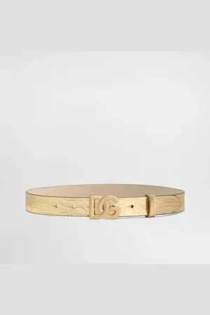 Dolce & Gabbana Ceinture En Cuir De Veau Imprimé Croco - Femme Accessoires S