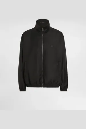 Dolce & Gabbana Blouson En Laine Avec Col Montant Et Plaquette - Homme Manteaux Et Blousons 48