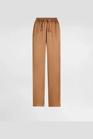 Dolce & Gabbana Pantalon De Pyjama En Double Satin De Soie - Femme Pantalons Et Shorts 40