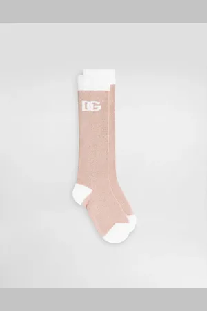 Dolce & Gabbana Chaussettes En Maille À Logo Dg - Femme Accessoires S