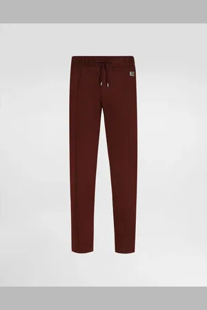 Dolce & Gabbana Pantalon De Jogging En Coton Avec Plaquette - Homme Pantalons Et Shorts 52