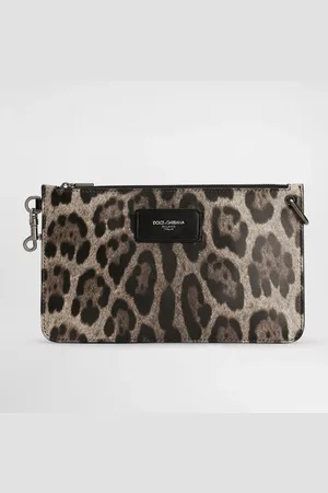 Dolce & Gabbana Trousse De Toilette En Cuir De Veau - Homme Attachés-cases Et Pochettes Imprim� Animalier Onesize