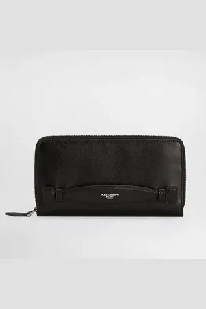 Dolce & Gabbana Portefeuille À Contour Zippé En Cuir De Veau - Homme Portefeuilles Et Petite Maroquinerie Onesize