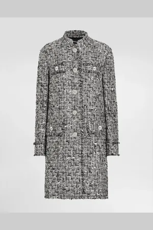 Dolce & Gabbana Manteau Droit En Tweed Rachel - Femme Manteaux Et Blousons 38