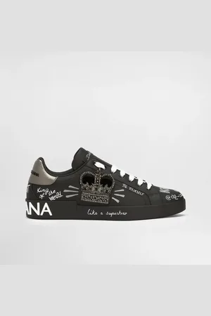 Dolce & Gabbana Calfskin Portofino Sneakers - Homme Sneakers Cuir 39