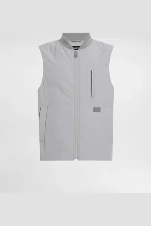 Dolce & Gabbana Gilet Matelassé En Tissu Technique Avec Plaquette - Homme Manteaux Et Blousons 48