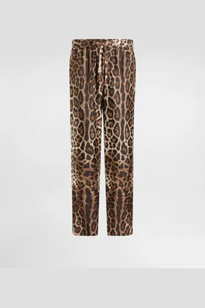Dolce & Gabbana Pantalon De Pyjama En Soie - Homme Pantalons Et Shorts Imprim� Animalier 44