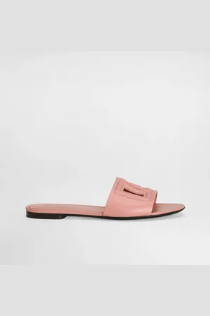 Dolce & Gabbana Mules En Cuir De Veau À Logo Dg - Femme Mules Et Sabots Cuir 36