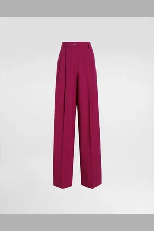 Dolce & Gabbana Pantalon Palazzo En Toile De Laine - Femme Pantalons Et Shorts 36