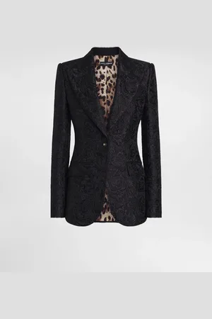 Dolce & Gabbana Veste Droite Turlington En Jacquard Floral Matelassé - Femme Vestes 38
