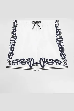 Dolce & Gabbana Boxer De Bain En Toile À Bandana - Homme Mode De Plage 2