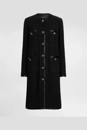 Dolce & Gabbana Manteau Droit En Tweed Rachel - Femme Manteaux Et Blousons 36