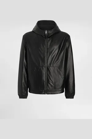 Dolce & Gabbana Blouson En Cuir Et Tissu À Capuche Réversible - Homme Manteaux Et Blousons 48