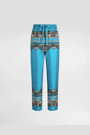 Dolce & Gabbana Pantalon De Pyjama En Soie À Bandana - Homme Pantalons Et Shorts 44
