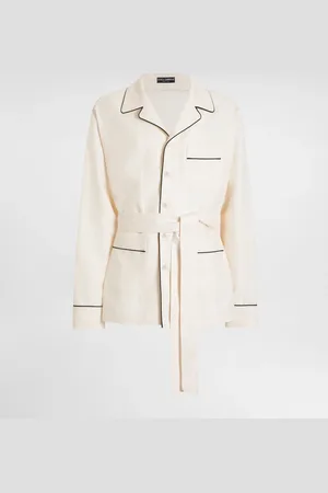 Dolce & Gabbana Veste De Pyjama En Toile De Lin - Homme Sous-vêtements Et Loungewear 44