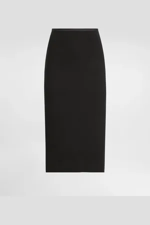 Dolce & Gabbana Jupe Fourreau Mi-longue En Crêpe De Laine - Femme Jupes 40
