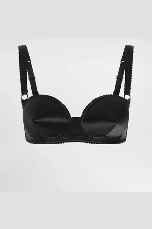 Dolce & Gabbana Soutien-gorge Balconnet En Satin Avec Bonnets En Forme De Cône - Femme Lingerie 1b