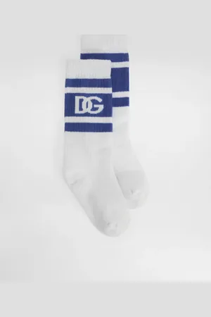 Dolce & Gabbana Terry Socks With Dg Logo - Homme Accessoires Coton S