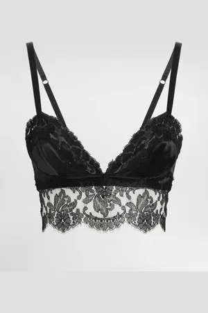 Dolce & Gabbana Haut Brassière En Satin Et Dentelle - Femme Lingerie 3