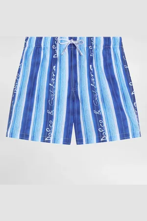 Dolce & Gabbana Boxer De Bain En Toile À Imprimé Rayé - Homme Mode De Plage 2