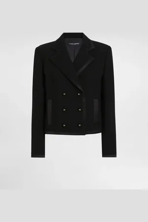 Dolce & Gabbana Veste Croisée Et Courte En Crêpe De Laine - Femme Vestes 36